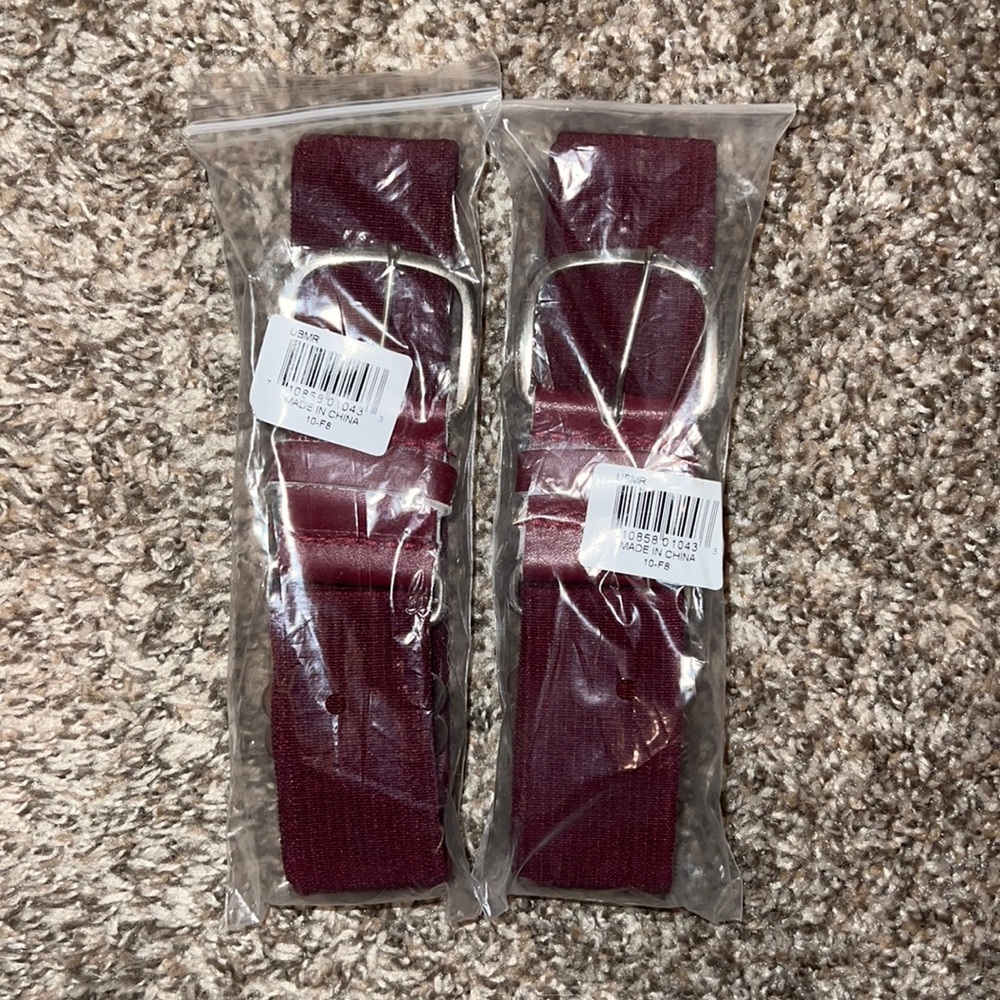Women’s Maroon Softball Belts